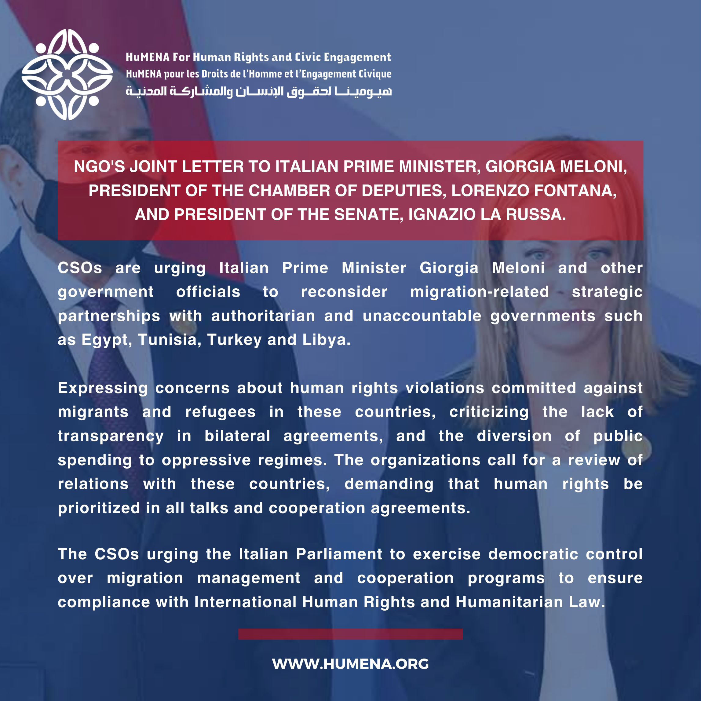 NGOs' Joint Letter to Italian Prime Minister_President of the Chamber of Deputies_President of the Senate