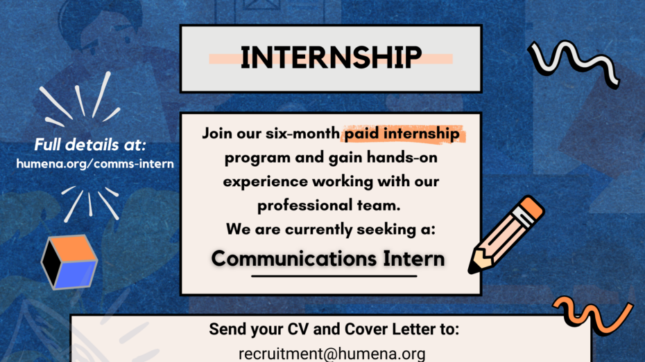 We’re Looking for a Paid Communications Intern at HuMENA