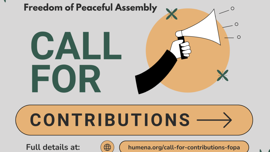 Call for Contributions: Understanding the Right to Freedom of Peaceful Assembly in Lebanon and Tunisia